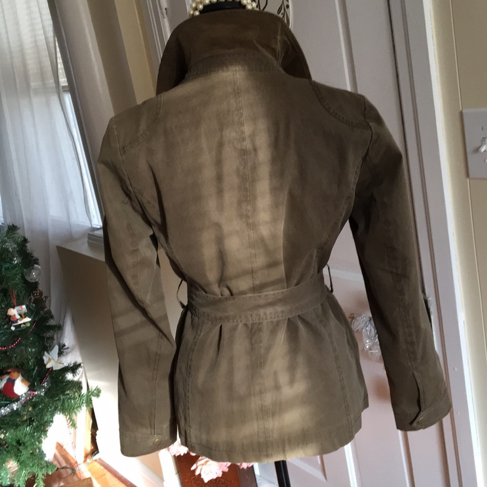 Talbots Military Style Belted Utility Jacket - Picture 4 of 9